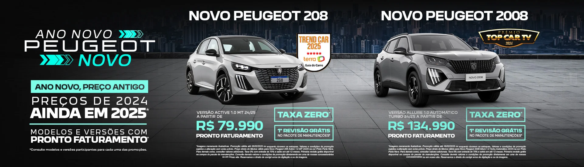 Ano novo Peugeot novo